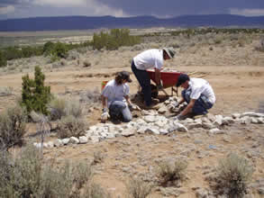 Training and supervision of youth restoration crew in Cuba, New Mexico